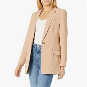 NWOT The Drop Women’s Blake Long Blazer Size Medium (Color Praline)